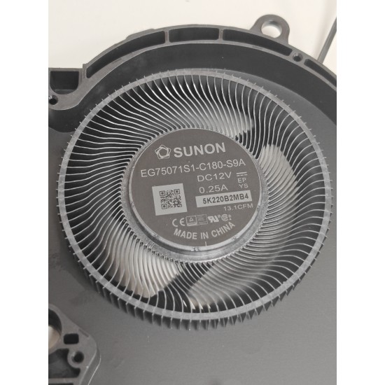 Set coolere Laptop Gaming, Dell, G16 7620, P105F, P105F011, P105F012, XF50C, 0XF50C, EG75071S1-C180-S9A, EG75071S1-C190-S9A, 12V, 0.25A