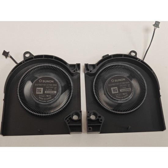 Set coolere Laptop Gaming, Dell, G16 7620, P105F, P105F011, P105F012, XF50C, 0XF50C, EG75071S1-C180-S9A, EG75071S1-C190-S9A, 12V, 0.25A