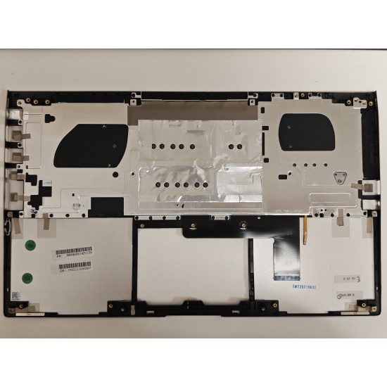 Carcasa superioara cu tastatura palmrest Laptop, Asus, ZenBook 15 UX533F, UX533FD, UX533FN, UX533FTC, 90NB0JX2-R31UI0, 90NB0JX2-R31UA0, 90NB0JX2-R31US0, 13NB0JX2AM0241, 13N1-62A0A41, UX533FD-2S, iluminata, argintie, layout US