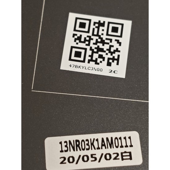 Capac Display Laptop Gaming, Asus, TUF A17 FX706I, FX706IC, FX706II, FX706IU, 90NR03K1-R7A010, 13NR03K1AM0111, 47BKYLCJN00, gri inchis