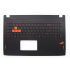 Carcasa superioara cu tastatura palmrest Laptop, Asus, ROG GL502VM-1A, 90NB0DR1-R31UI0, 13NB0DR1AP0101, 13N1-0SA0201, iluminata, neagra, layout US
