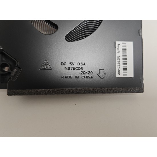 Cooler Laptop Gaming, HP, Victus 16-E, 16-D, M75722-001,EG75070S1-C710-S9A, 60W, 5V, 0.6A, 3.00W, GPU