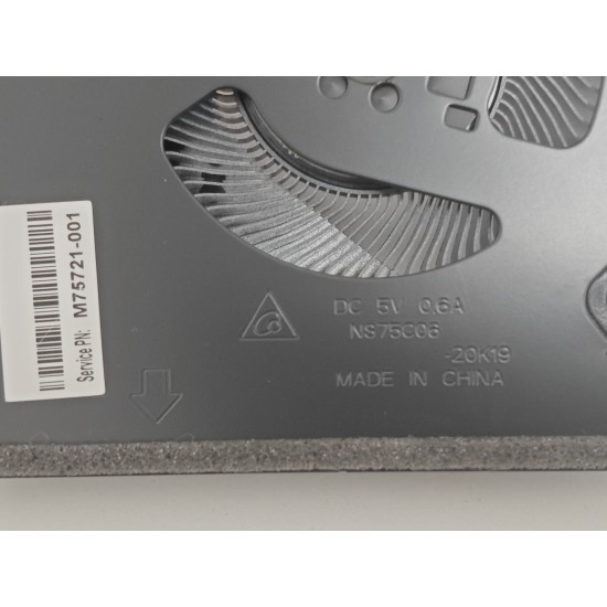 Cooler procesor Laptop, HP, Victus 16-D, 16-E, TPN-Q263, TPN-Q264, EG75070S1-C700-S9A, M75720-001, 60W, RTX 3050, 5V, 0.6A, 3.00W, CPU