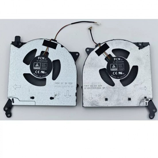 Set coolere Laptop, Lenovo, Legion 5-17ITH6 Type 82JN, 5H40S20366, DFS5K22305283A, FNK7, DFS5K22115371G, FNK8, 5V, 0.5A