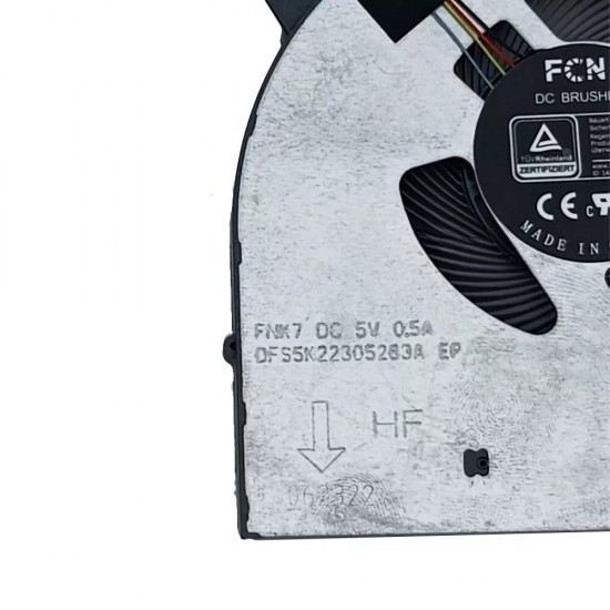 Set coolere Laptop, Lenovo, Legion 5-17ITH6 Type 82JN, 5H40S20366, DFS5K22305283A, FNK7, DFS5K22115371G, FNK8, 5V, 0.5A