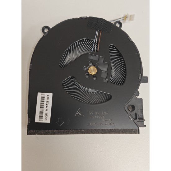 Cooler procesor Laptop Gaming, HP, Victus 16-D, 16T-D, TPN-Q263, M75724-001, M75725-001, NS75C06-20K21, DTADQ5D588F006, 80W, RTX 3060, 5V, 0.6A, CPU