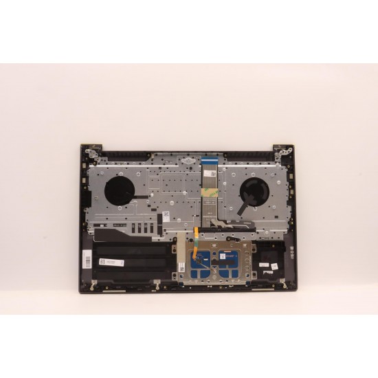 Carcasa superioara cu tastatura palmrest Laptop, Yoga Slim 7 Pro 16ARH7 Type 82UW, 5CB1J38435, HQ20721954000, HQ21840168000, NB6188, iluminata, gri inchis, layout US