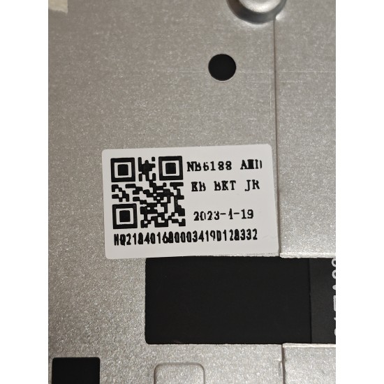 Carcasa superioara cu tastatura palmrest Laptop, Yoga Slim 7 Pro 16ARH7 Type 82UW, 5CB1J38435, HQ20721954000, HQ21840168000, NB6188, iluminata, gri inchis, layout US