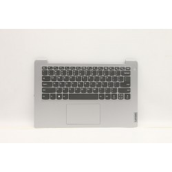 Carcasa superioara cu tastatura palmrest Laptop, IdeaPad 1 14JCL7 Type 82LV, 5CB1H68610, AP2GW000330, AM2GW000100, Cloud Grey, non finger, argintie, layout US