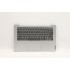 Carcasa superioara cu tastatura palmrest Laptop, IdeaPad 1 14ALC7 Type 82R3, 5CB1H68610, AP2GW000330, AM2GW000100, Cloud Grey, non finger, argintie, layout US