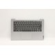 Carcasa superioara cu tastatura palmrest Laptop, IdeaPad 1 14ALC7 Type 82R3, 5CB1H68610, AP2GW000330, AM2GW000100, Cloud Grey, non finger, argintie, layout US