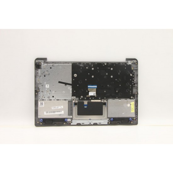 Carcasa superioara cu tastatura palmrest Laptop, IdeaPad 1 14ALC7 Type 82R3, 5CB1H68610, AP2GW000330, AM2GW000100, Cloud Grey, non finger, argintie, layout US