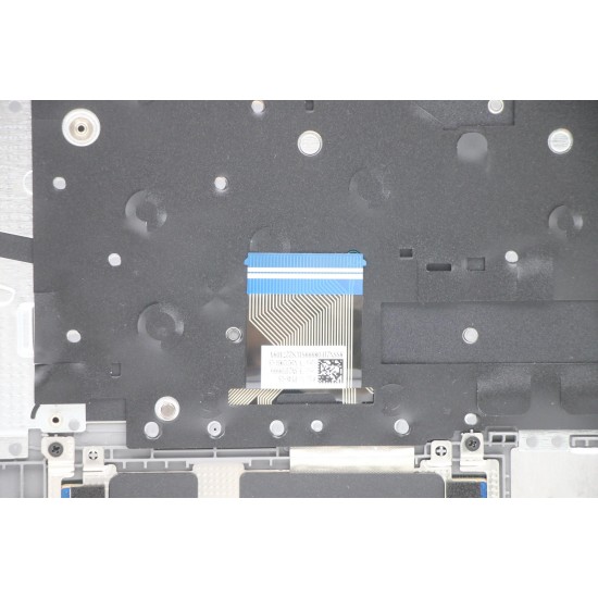 Carcasa superioara cu tastatura palmrest Laptop, IdeaPad 1 14ALC7 Type 82R3, 5CB1H68610, AP2GW000330, AM2GW000100, Cloud Grey, non finger, argintie, layout US