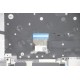 Carcasa superioara cu tastatura palmrest Laptop, IdeaPad 1 14ALC7 Type 82R3, 5CB1H68610, AP2GW000330, AM2GW000100, Cloud Grey, non finger, argintie, layout US