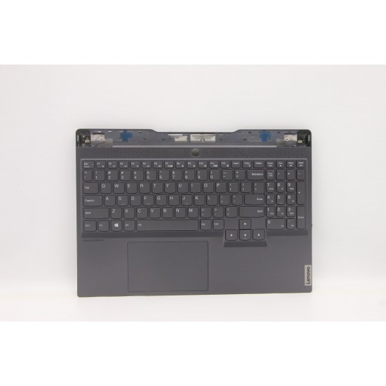 Carcasa superioara cu tastatura palmrest Laptop, Legion S7-15ACH6 Type 82K8, 5CB1C93740, AM29K000K10, AM29K000M00, HY57L, iluminata, gri, layout US
