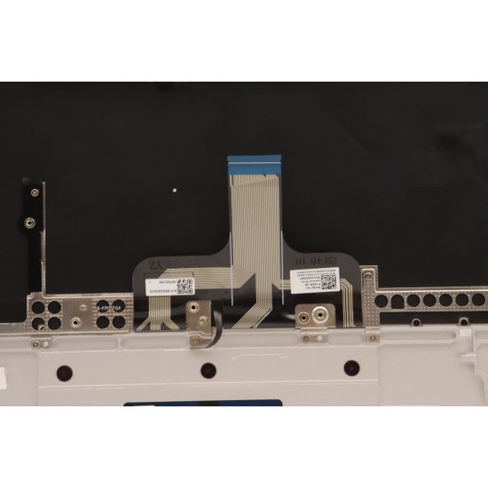 Carcasa superioara cu tastatura palmrest Laptop, Lenovo, Yoga Slim 7 ProX 14IAH7 Type 82TK, 5CB1J30300, AM2GQ000900, ET2LQ000210, argintie, layout US