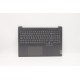 Carcasa superioara cu tastatura palmrest Laptop, Lenovo, IdeaPad 5 Pro-16ACH6 Type 82L5, 5CB1C75002, HQ20721186000, HQ20901213000, 21621, iluminata, gri, layout US