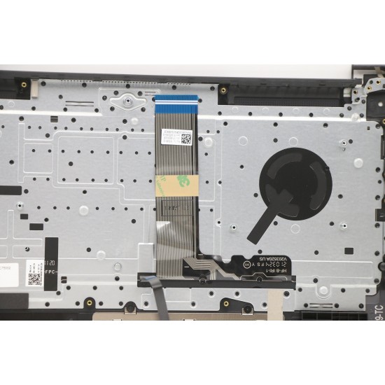 Carcasa superioara cu tastatura palmrest Laptop, Lenovo, IdeaPad 5 Pro-16ACH6 Type 82L5, 5CB1C75002, HQ20721186000, HQ20901213000, 21621, iluminata, gri, layout US