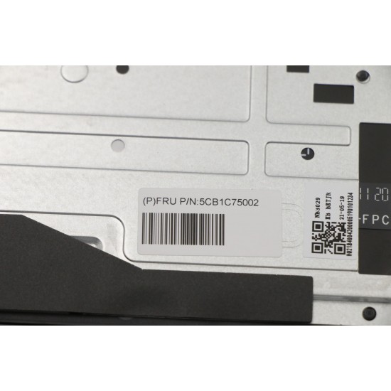 Carcasa superioara cu tastatura palmrest Laptop, Lenovo, IdeaPad 5 Pro-16ACH6 Type 82L5, 5CB1C75002, HQ20721186000, HQ20901213000, 21621, iluminata, gri, layout US