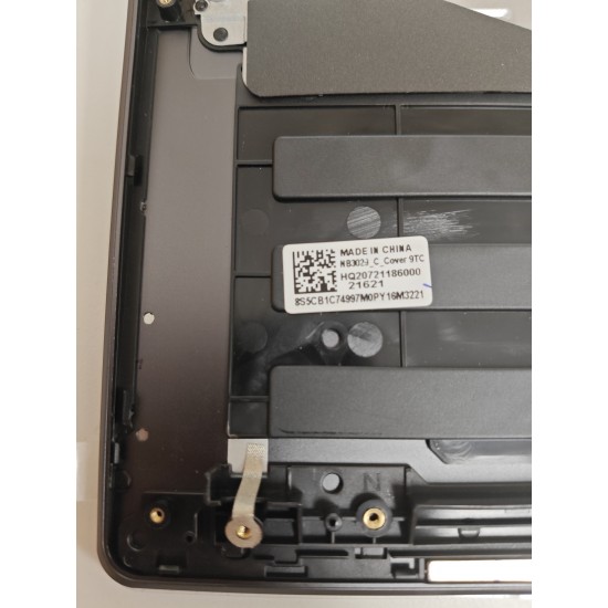 Carcasa superioara cu tastatura palmrest Laptop, Lenovo, IdeaPad 5 Pro-16ACH6 Type 82L5, 5CB1C75002, HQ20721186000, HQ20901213000, 21621, iluminata, gri, layout US