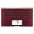 Carcasa superioara cu tastatura palmrest Laptop, Asus, ZenBook 13 UX333F, UX333FA, UX333FN, 90NB0JV6-R31US0, 90NB0JV6-R31UI0, 13NB0JV0P14011, 13N1-6AA0W01, UX333FA-3R, iluminata, rosie purpuliu, layout US