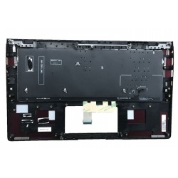 Carcasa superioara cu tastatura palmrest Laptop, Asus, ZenBook 13 UX333F, UX333FA, UX333FN, 90NB0JV6-R31US0, 90NB0JV6-R31UI0, 13NB0JV0P14011, 13N1-6AA0W01, UX333FA-3R, iluminata, rosie purpuliu, layout US