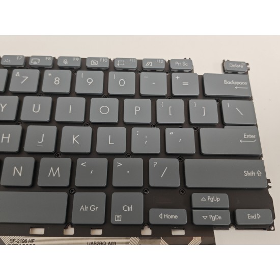Tastatura Laptop, Asus, ZenBook 14 UX3402V, UX3402VA, UX3402Z, UX3402ZA, iluminata, albastra, layout US