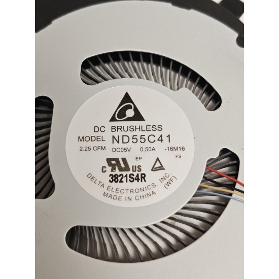 Cooler Laptop, Dell, Inspiron 13 7380, P83G, P83G002, DJFK0, 0DJFK0, ND55C41-16M16, 023.1009I.0012, 5V, 0.50A