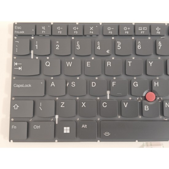 Tastatura Laptop, Lenovo, ThinkPad T14s Gen 3 Type 21BR, 21BS, 21CQ, 21CR, iluminata, neagra, layout UK