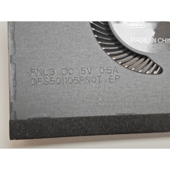 Cooler procesor Laptop Gaming, Razer Blade 15 RZ09-027, RZ09-0270, RZ09-02705E75, RZ09-02705E76, DFS501105PR0T-FNL3, 131566602B261300VM10, 5V, 0.5A CPU