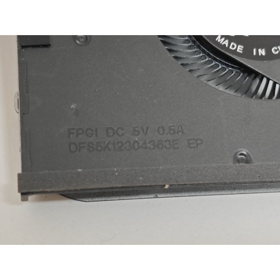 Cooler procesor Laptop, Razer Blade 15 Advanced (2021) RZ09-0409, RZ09-0409A, RZ09-0409B, RZ09-0409C, RZ09-0409J, RZ09-0409K, RZ09-0409BE, RZ09-0409CE, RZ09-0409AE, DFS5K12304363E, FPG1, 5V, 0.5A, CPU