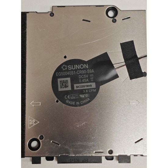 Cooler Laptop, Dell, Latitude 7350, P110F, P110F002, (an 2022), NP8T0, 0NP8T0, EG50040S1-CR90-S9A, 5V, 0.45A