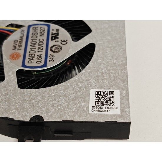 Cooler procesor Laptop Gaming, MSI, Pulse 16 AI C1VFKG, PABD1A010SHR-N527, E330801540B220, 12V, 0.6A, CPU