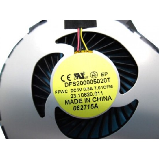 Cooler Laptop, Dell, Inspiron 17 7737, P24E, P24E001, 0RMC3, 00RMC3, DFS200005020T-FFWC, 60.48L13.011, 23.10820.011, 5V, 0.5A