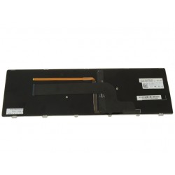 Tastatura Laptop, Dell, Inspiron 15 7537, P36F, P36F001, 87YTJ, 087YTJ, iluminata, argintie, layout US