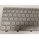 Tastatura Laptop, Dell, Inspiron 15 7537, P36F, P36F001, 87YTJ, 087YTJ, iluminata, argintie, layout US