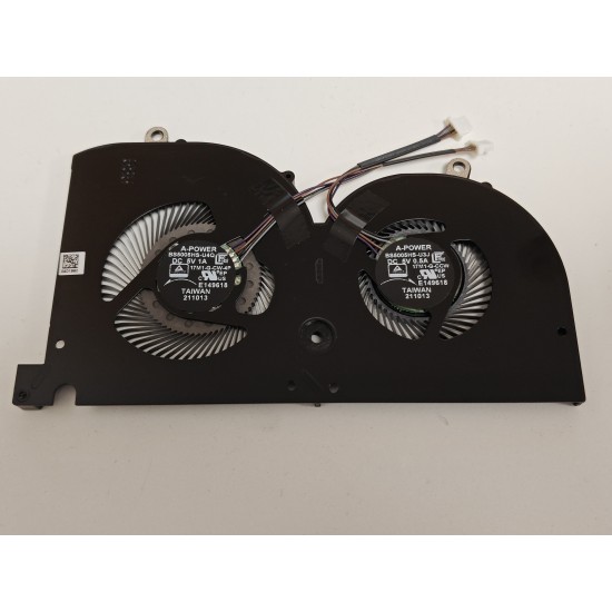 Cooler placa video Laptop Gaming, MSI, GS76 Stealth 11UH, 11UG, 11UE, MS-17M1, BS5005HS-U4Q, 17M1-G-CW-4P, BS5005HS-U3J, 17M1-G-CCW, 0401960, 5V, 0.5A, 1A, GPU