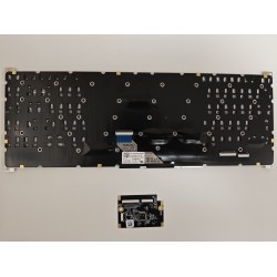 Tastatura Laptop Gaming, Acer, Predator Triton 500SE PT516-52s, iluminata, RGB Per Key, neagra, layout US