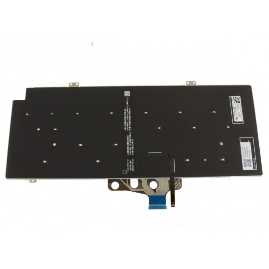 Tastatura Laptop, Dell, Pro Max 14 MC14250, P196G, P196G001, RW20C, 0RW20C, iluminata, gri inchis, layout US