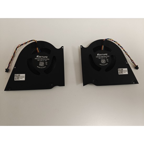 Set coolere compatibile Laptop Gaming, Asus, ROG Zephyrus S GX531G, GX531GM, GX531GS, GX531GV, GX531GW, GX531GWR, 13NR0100M14011, 13NR0160M01011, 13NR0100M15011, 13NR01D0M08011, DFSCK22115181C, DFSCK22105182C, 12V, 1A