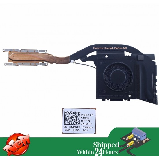 Cooler cu radiator Laptop, Dell, Latitude 7530, P110F, P110F002, NP8T0, 0NP8T0, AT3IZ004ZCL, EG50040S1-CR90-S9A, 5V, 0.45A