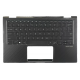 Carcasa superioara cu tastatura palmrest Laptop 2-in-1, Asus, Flip 13 UX362F, UX362FA, 90NB0JC1-R31US0, 13N1-68A0711, UX362FA-2G, iluminata, neagra, layout US