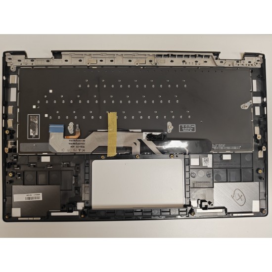 Carcasa superioara cu tastatura palmrest Laptop 2-in-1, Asus, Flip 13 UX362F, UX362FA, 90NB0JC1-R31US0, 13N1-68A0711, UX362FA-2G, iluminata, neagra, layout US