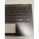 Carcasa superioara cu tastatura palmrest Laptop 2-in-1, Asus, Flip 13 UX362F, UX362FA, 90NB0JC1-R31US0, 13N1-68A0711, UX362FA-2G, iluminata, neagra, layout US