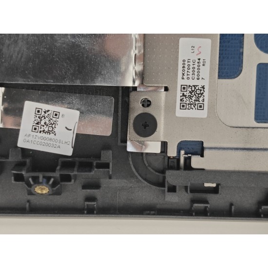 Carcasa superioara cu tastatura palmrest Laptop, Lenovo, Legion 5 Pro 16ACH6H Type 82JQ, 5CB1D05368, AP1ZV000800, iluminata, 4 pini, Slate Grey, layout US