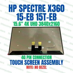 Ansamblu Display Laptop, HP, Spectre X360 15-EB, 15T-EB, L73401-1J0, B156ZAN03.6, 15.6 inch, UHD, 4K, 3840X2160, OLED, TouchScreen, 40 pini
