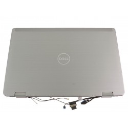 Ansamblu display complet cu capac display, rama, balamale si cablu video Laptop, Dell, Latitude 7430, P135G, P135G002, 99C2M, 14 inch, touchscreen, argintiu