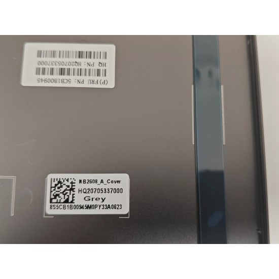 Capac Display Laptop, Lenovo, IdeaPad Yoga Slim 7-13ACN05 Type 82CY, 5CB1B00945, HQ20705337000, NB2608, gri inchis