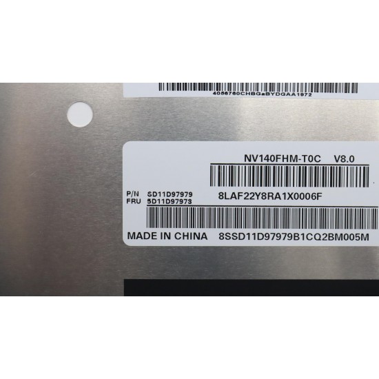 Display Laptop, Lenovo, ThinkPad L14 Gen 3 Type 21C1, 21C2, 21C5, 21C6, 5D11E04077, B140HAK03.6, 14 inch, LED, FHD, 1920x1080, IPS, 315mm latime, On-Cell Touch, 40 pini