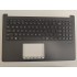 Carcasa superioara cu tastatura palmrest Laptop, Asus, ExpertBook B1 B1503C, B1503CTA, B1503CVA, 90NX0801-R34US3, 13N1-JZL0411, 13N1-JZA0501, B1503CVA-1A, iluminata, gri, layout US
